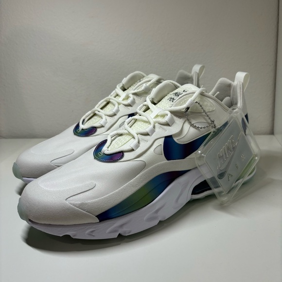 NEW NIKE Air Max 270 React Bubble Pack Mens Size White Sneaker